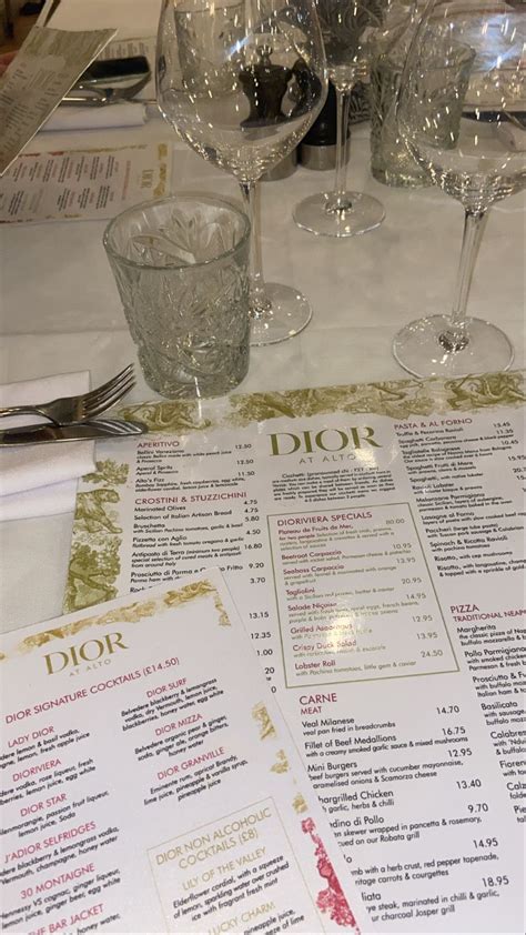 dior at alto london|dior restaurant in london.